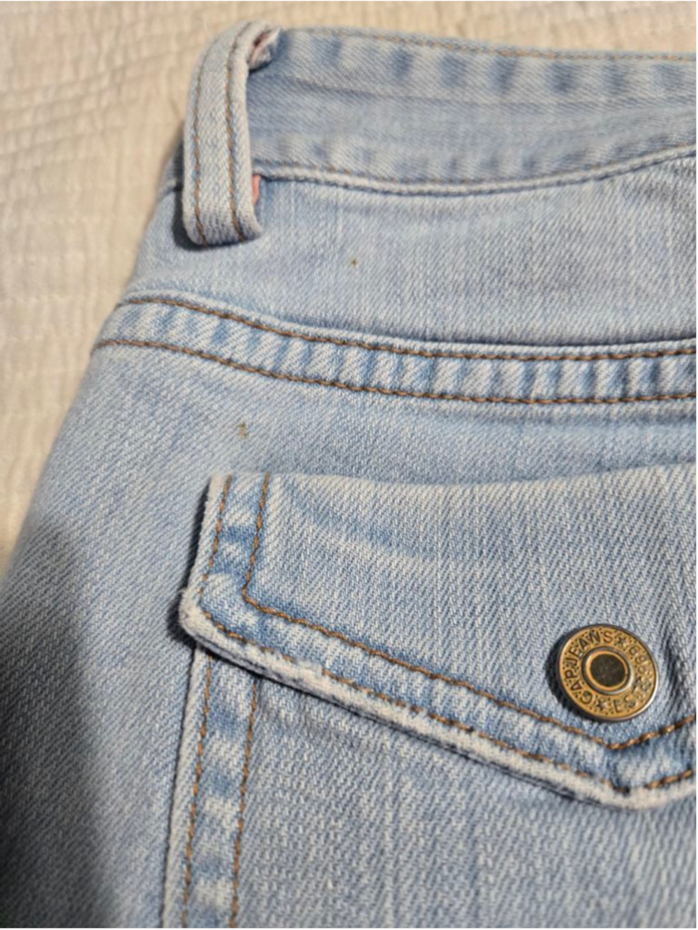Women's GAP Light Wash Denim Wide Leg Capris Size 6 - Picture 10 of 13